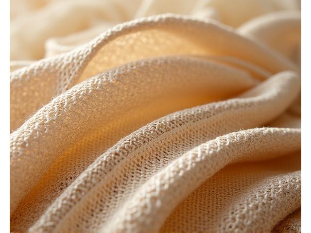 Pinong hinabing tela ng Pilipino tulad ng piña at abaca, na nagpapakita ng masalimuot na pattern at kulay, na inilalatag nang maayos sa isang artisanal workshop
