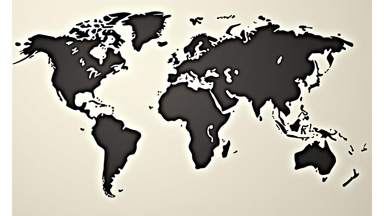 Isang interactive na mapa ng mundo na nagpapakita ng mga lokasyon ng mga kasosyo sa tela ng Sulyap Textiles sa Italy, Scotland, Japan, at Pilipinas na may eleganteng gold pins